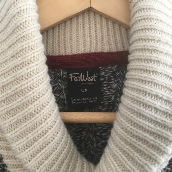 Far West | Women’s shawl collar sweater, size small, wool blend. - Picture 3 of 6